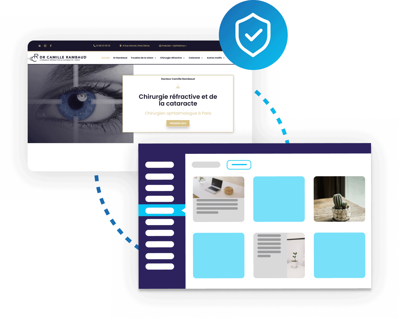 web design cybersecurite dr camille rambaud portfolio developpement web doconnect editeur logiciel